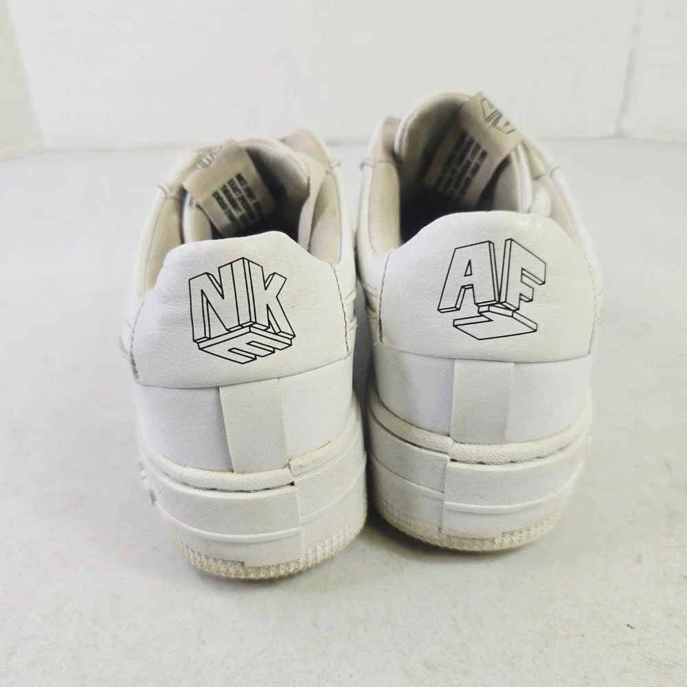 Nike Women Air Force 1 Pixel Sneakers 9 White Low Top CK6649-100 AF1 Platform